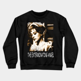 Enigmatic Guests and Surreal Escapades The Angel on Shirts Crewneck Sweatshirt